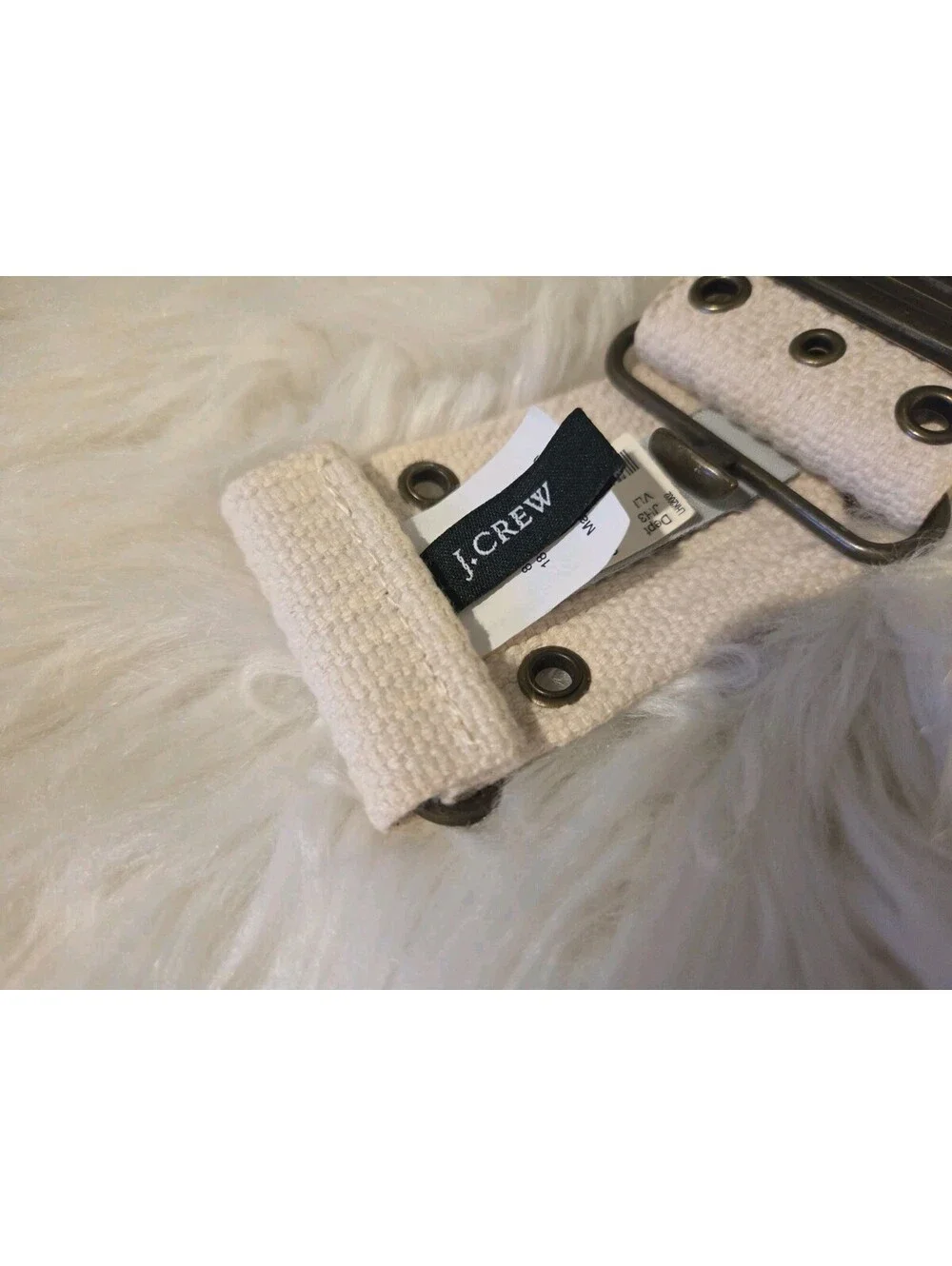 J.Crew J Crew Small Medium Beige Pistol Style Fabric Belt - Picture 5 of 7